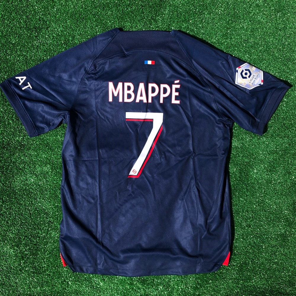 Men’s PSG Home Jersey 2023/24 #7 Mbappe Size M